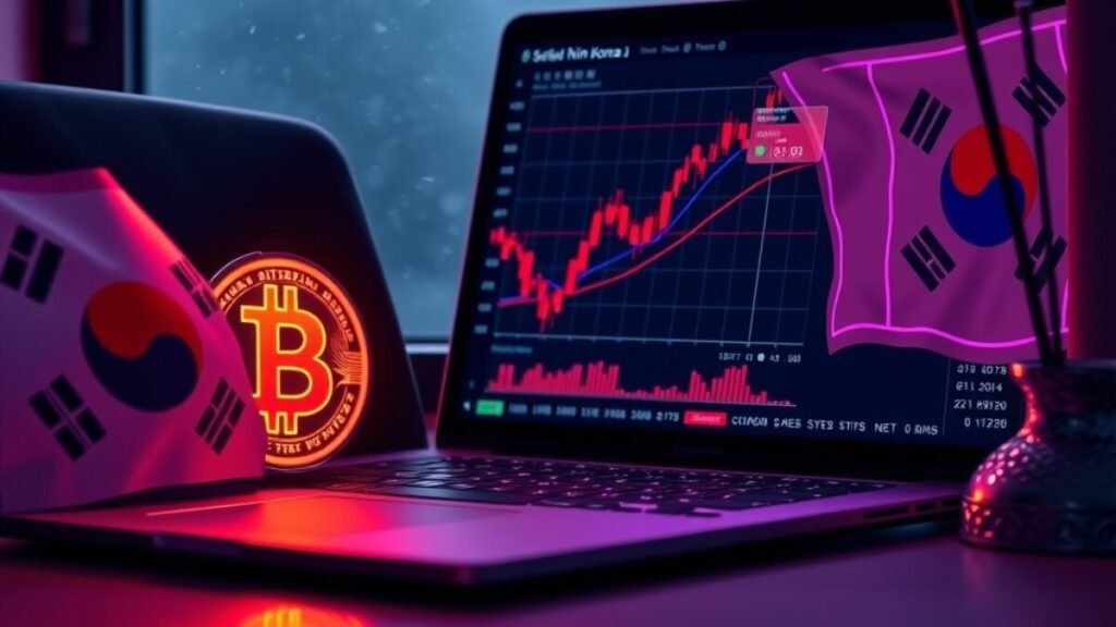 Bitcoin recua com incerteza nas taxas da Fed e Kospi despenca 8%