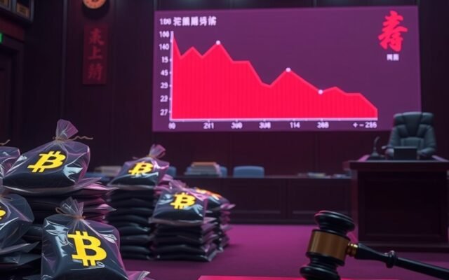 China busca confiscar 61.800 BTC ligados a fraude de US$5,7 bi