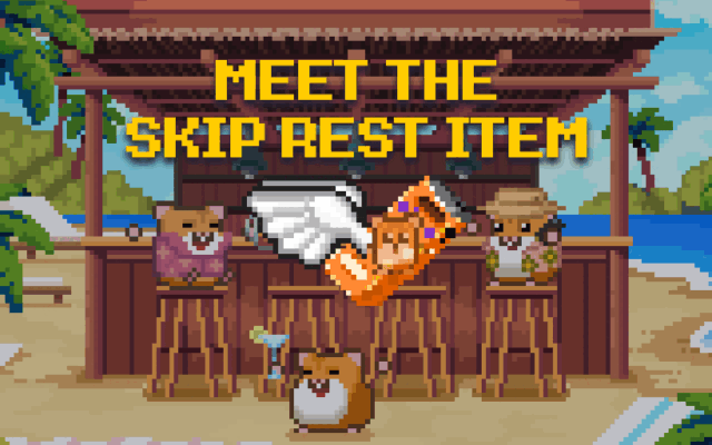 Skip Rest Item chega ao RollerCoin e reduz o tempo de descanso dos Hamsters
